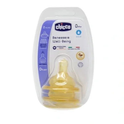BUĞZ Chicco Biberon Emziği 0ay+2li Normal Akış Kauçuk