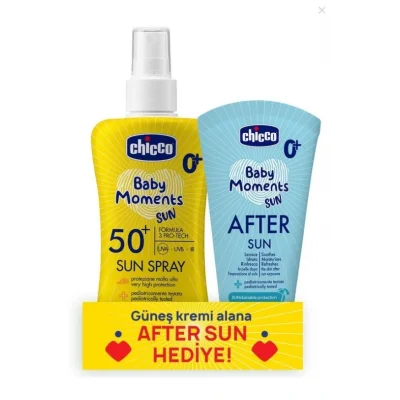 BUĞZ Chicco Güneş Kremi Spf 50+ 150 ml & Güneş Sonrası Kremi 150 ml