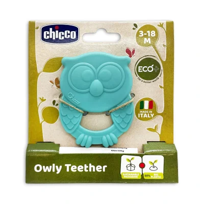 BUĞZ Chicco Owly Diş Kaşıyıcı 3-18 Ay - Mavi