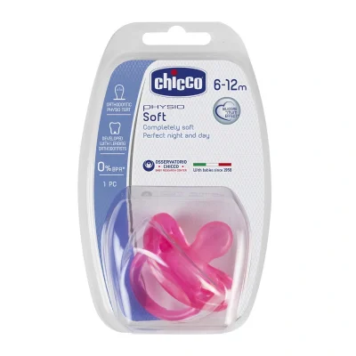 BUĞZ Chicco Physio Soft Silikon Emzik 12 Ay Pembe