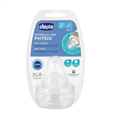 BUĞZ Chicco Wellbeing Silikon 2li Biberon Emziği 2 ay+