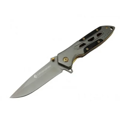 BUĞZ Chongming Cm84 Çakı Titanyum Gold 20 Cm Manuel, Kemerlikli