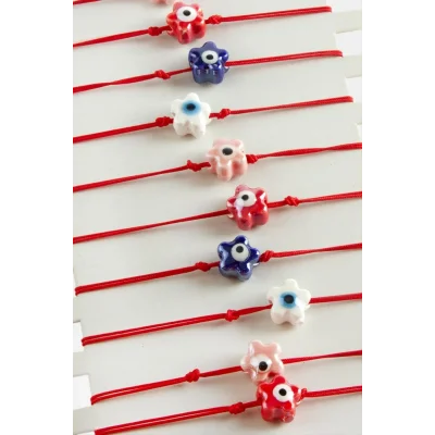 BUĞZ Çiçek Cam İp Bileklik