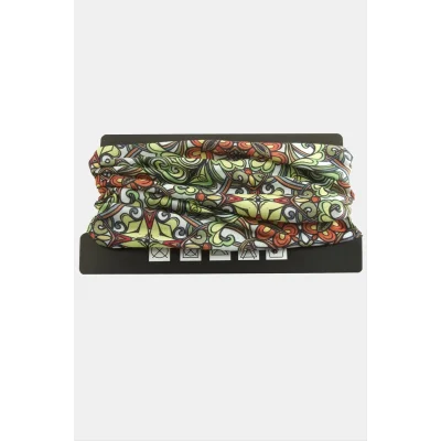  Çiçek Desenli Baff Boyunluk