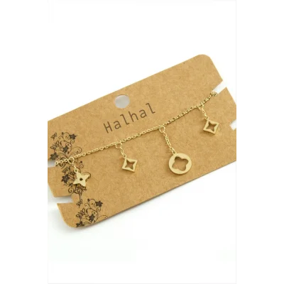  Çiçek Lüks Çelik Halhal