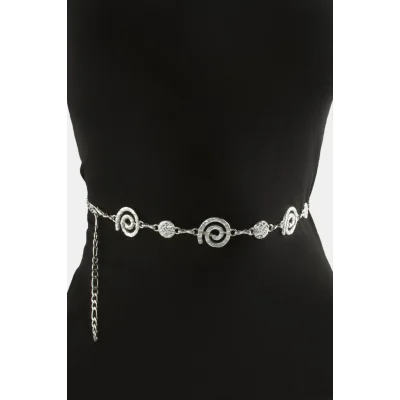 BUĞZ Çiçek Metal Zincir Kemer