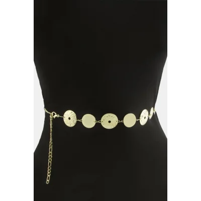 BUĞZ Çiçek Metal Zincir Kemer