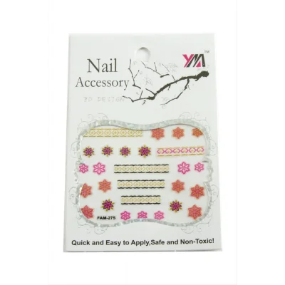  Çiçek Tırnak Aksesuarı Tattoo Sticker