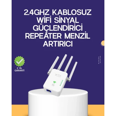  Çift Bantlı Otomatik Kurulum WiFi Repeater Menzil Genişletici