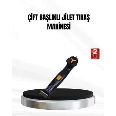 BUĞZ Çift Başlıklı, Sinek Kaydı Tıraş Makinesi, Su Geçirmez ve Şarjlı