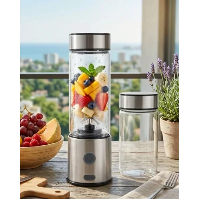 BUĞZ Çift Cam Hazneli Blender 16500 RPM Buz Kırıcı Taşınabilir Blender