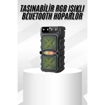  Çift Çıkışlı Güçlü Bataryalı Kablosuz Yüksek Ses Kaliteli Bluetooth Hoparlör