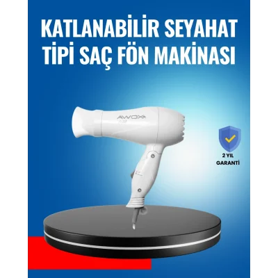 BUĞZ Çift Isı ve Hız Ayarlı Katlanabilir Saç Kurutma Makinesi