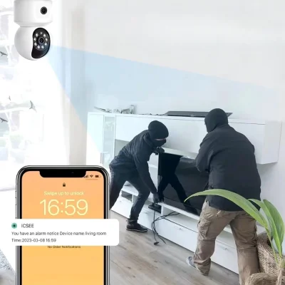 BUĞZ Çift Kameralı Kablosuz Bağlantılı Gece Görüşlü Ev Tipi Güvenlik Kamerası YoSee ( BUĞZ )