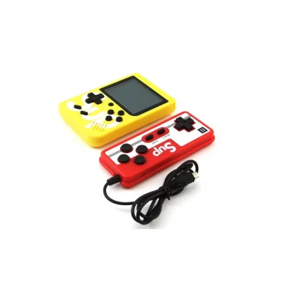 BUĞZ Çift kollu mini atari oyun konsolu sarı renk bluetooth özelliği yok - Elektronik