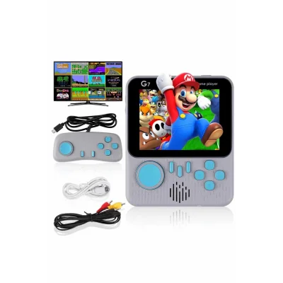  Çift Konsol 666 Adet Retro Oyun El Atarisi Taşınabilir 3.5 İnç Ekran