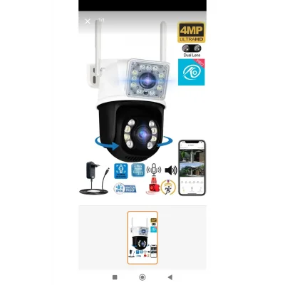 BUĞZ Çift lens gece renkli 3+3MP güvenlik erası adaptörlü 2 yıl garantili - Elektronik