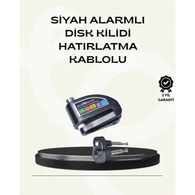 BUĞZ Çift Modlu 110dB Alarmlı Disk Kilidi Suya Dayanıklı