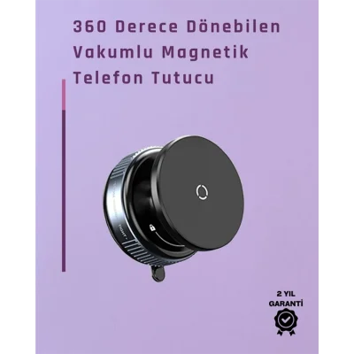 BUĞZ Çift Taraflı Vakum Emme Özellikli 4.7+ İnç Telefon Tutucu – Güvenli Sabitleme