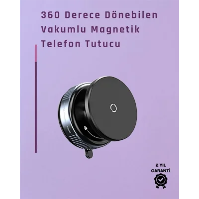  Çift Taraflı Vakum Emme Özellikli 4.7+ İnç Telefon Tutucu – Güvenli Sabitleme