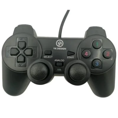BUĞZ Çift Titreşimli Usb Kablolu Oyun Kolu Pc Uyumlu Vibration Gamepad