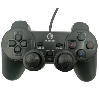 BUĞZ Çift Titreşimli Usb Kablolu Oyun Kolu Pc Uyumlu Vibration Gamepad