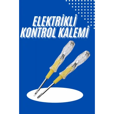  Çift Uçlu Kontrol Kalemi Elektrik Test Kalemi Şeffaf
