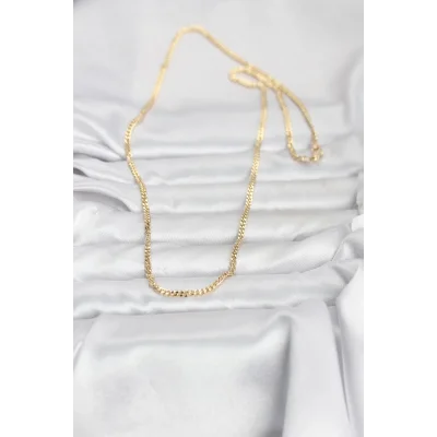 BUĞZ CM 14K Gold Renk 60 cm Zincir Kadın Kolye - BUĞZ