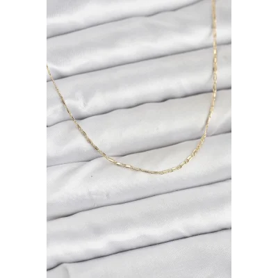 BUĞZ CM 14K Gold Renk Kesme Model 60 cm Kadın Kolye