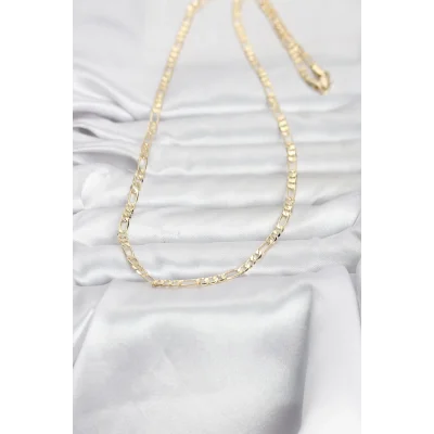 BUĞZ CM 14K Gold Renk Kuşgözü Zincir Model 60 cm Kadın Kolye - BUĞZ