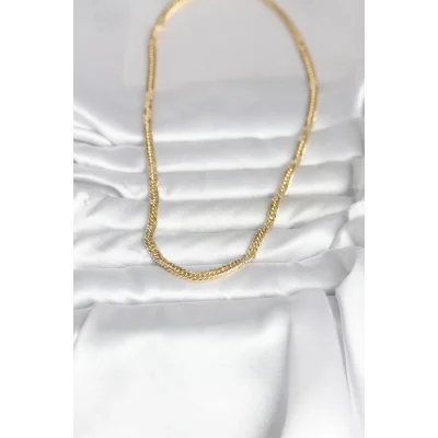 BUĞZ CM 14K Gold Renk Zincir Model 45 cm Kadın Kolye - BUĞZ