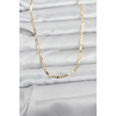 BUĞZ CM 14K Gold Renk Zincir Model 60 cm Kadın Kolye