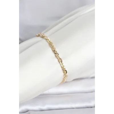 BUĞZ CM 14K Gold Renk Zincir Model Kadın Bileklik