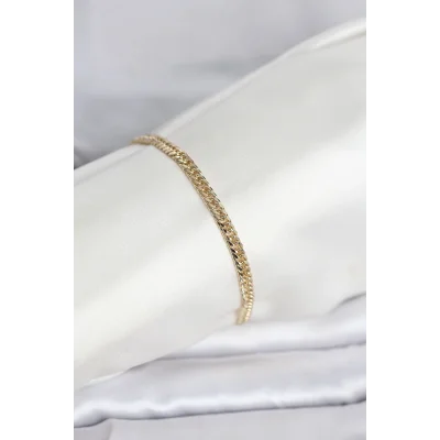 BUĞZ CM 14K Gold Renk Zincir Model Kadın Bileklik
