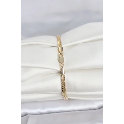 BUĞZ CM 14K Gold Renk Zincir Model Kadın Bileklik - BUĞZ