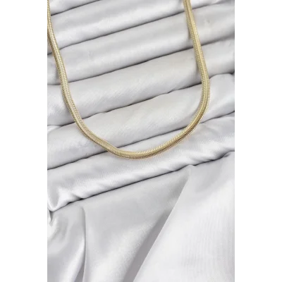 BUĞZ CM Yassı Yılan Zincir Model 60 cm Kadın Kolye
