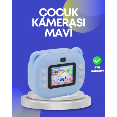 BUĞZ Çocuk Şipşak Kamera – 24MP HD Çift Lensli Termal Baskı Teknolojili