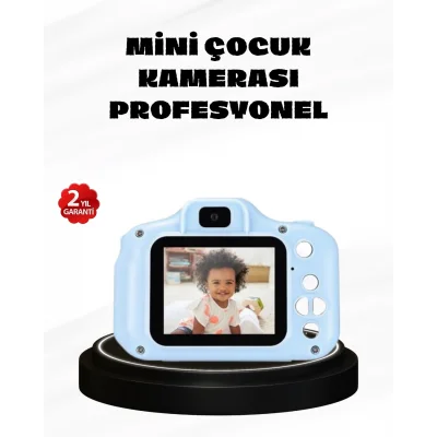 BUĞZ Çocuklar İçin Mini Dijital Kamera – 1080p HD, 2.0 İnç Ekran, Komik Filtreli ve Şarjlı