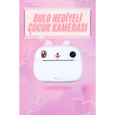  Çocuklar İçin Özel Fotoğraf Makinesi Farklı Desen Seçenekli 3 Adet Rulo