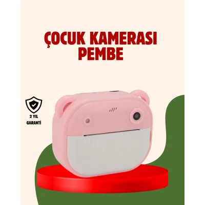 BUĞZ Çocuklar İçin Şipşak Yazıcı Kamera 24MP HD Çift Lensli Termal Baskılı