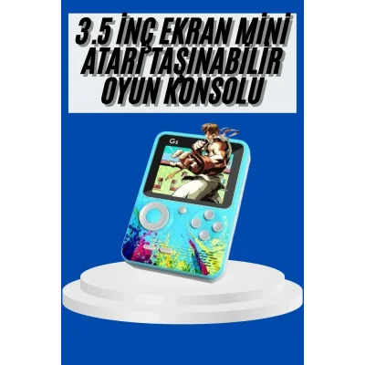 BUĞZ Çocuklara Özel 4K HD Retro Oyun Konsol El Atari Taşınabilir 500 Oyunlu
