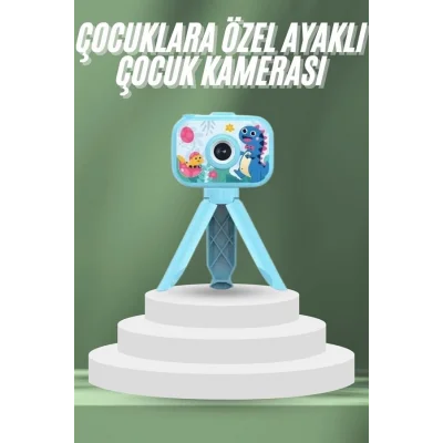 BUĞZ Çocuklara Özel Ayaklı Mini Fotoğraf Makinesi Dijital LCD Ekran - BUĞZ