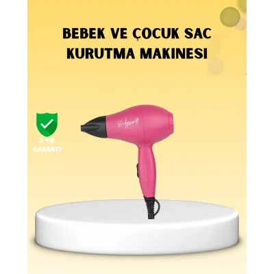 BUĞZ Çocuklara Özel Mini Fön Makinesi – 500/1000W Güç – Düşük Gürültü