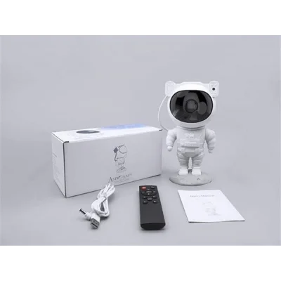  Çocuklara Özel Projeksiyon Astronot Lamba Speaker Sevimli