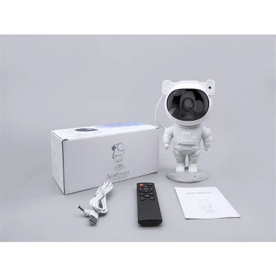 BUĞZ Çocuklara Özel Projeksiyon Astronot Lamba Speaker Sevimli - BUĞZ