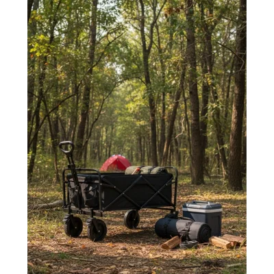 BUĞZ Çok Amaçlı Katlanabilir Kamp Arabası Bahçe Alışveriş Taşıma Vagonu