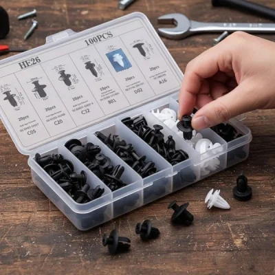 BUĞZ Çok Amaçlı Plastik Bağlantı Klipsi Seti 100 Parça