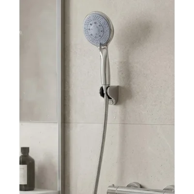 BUĞZ Çok Fonksiyonlu 4 Kademeli El Duşu Seti Spiral Hortumlu Banyo Duş Başlığı