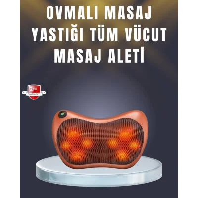 BUĞZ Çok Fonksiyonlu Boyun Bel Sırt Masaj Yastığı Araç İçi Uyumlu