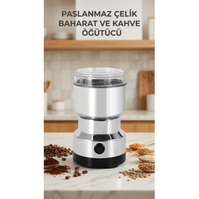 BUĞZ Çok Fonksiyonlu Kahve ve Baharat Öğütücü Elektrikli Makine